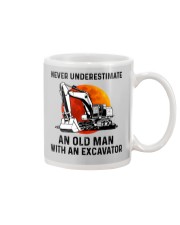 Never Underestimate An Old Man With An Excavator Mug tile