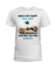 Angels Don't Always Have Wings Ladies T-Shirt front