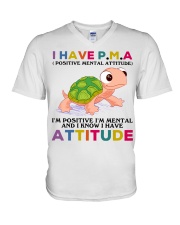 I Have PMA V-Neck T-Shirt tile