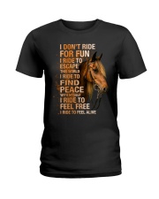 I Don't Ride For Fun Ladies T-Shirt tile