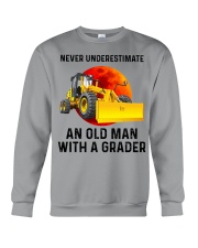 Never Underestimate An Old Man With A Grader Crewneck Sweatshirt tile