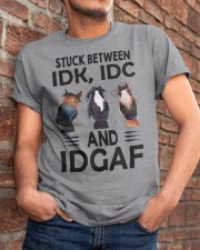 Stuck Between Idk Idc And Idgaf Classic T-Shirt apparel-classic-tshirt-lifestyle-26