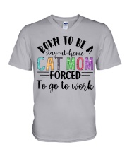 Cat Mom V-Neck T-Shirt tile