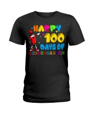 Happy 100 Days Of Kindergarten Ladies T-Shirt front