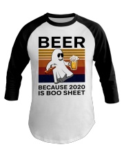 Beer - Because 2020 Is Boo Sheet Baseball Tee tile