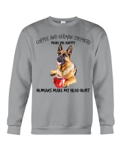 Coffee And German Shepherd Make Me Happy Crewneck Sweatshirt tile