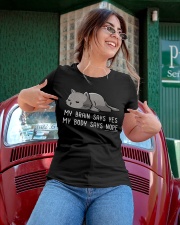 My Brain Says Yes - My Body Says Nope Ladies T-Shirt apparel-ladies-t-shirt-lifestyle-01