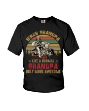 Biker Grandpa Design Youth T-Shirt tile