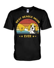 Best Beagle Mom Ever V-Neck T-Shirt tile