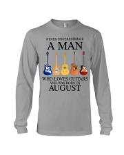 A Man Who Loves Guitars And Was Born In August Long Sleeve Tee tile