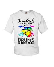 Some Girl Are Just Born With Drums In Their Souls Youth T-Shirt tile
