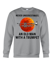 Never Underestimate An Old Man With A Trumpet Crewneck Sweatshirt tile