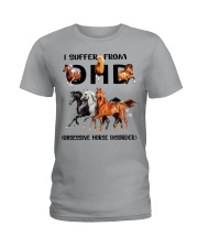 I Suffer From OHD - Obsessive Horse Disorder Ladies T-Shirt front
