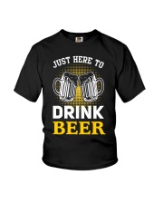 Just Here To Drink Beer Youth T-Shirt tile
