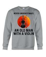 Never Underestimate An Old Man With A Violin Crewneck Sweatshirt tile