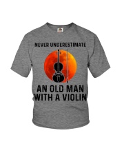 Never Underestimate An Old Man With A Violin Youth T-Shirt tile