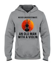 Never Underestimate An Old Man With A Violin Hooded Sweatshirt tile