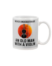 Never Underestimate An Old Man With A Violin Mug tile