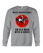 Never Underestimate An Old Man With An Horse Crewneck Sweatshirt tile