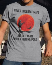 Never Underestimate An Old Man With A Fishing Pole Classic T-Shirt apparel-classic-tshirt-lifestyle-28