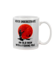 Never Underestimate An Old Man With A Fishing Pole Mug tile
