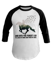 And Into The Forest I Go Baseball Tee tile
