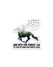 And Into The Forest I Go Sticker - Single (Horizontal) front