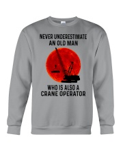 An Old Man Who Is Also A Crane Operator Crewneck Sweatshirt tile