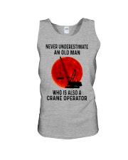 An Old Man Who Is Also A Crane Operator Unisex Tank tile