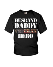 Husband Daddy Veteran Hero Youth T-Shirt tile