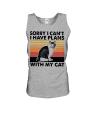 Sorry I Can't - I Have Plans With My Cat Unisex Tank tile