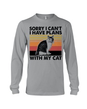 Sorry I Can't - I Have Plans With My Cat Long Sleeve Tee tile