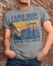 I Like Beer And Tractors And Maybe 3 People Classic T-Shirt apparel-classic-tshirt-lifestyle-26