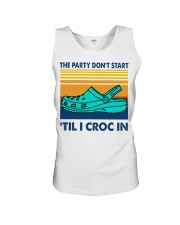The Party Don't Start 'Til I Croc In Unisex Tank tile