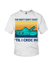 The Party Don't Start 'Til I Croc In Youth T-Shirt tile