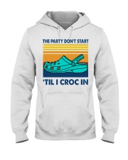 The Party Don't Start 'Til I Croc In Hooded Sweatshirt tile