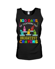100 Days Of Teaching The Brightest Crayons Unisex Tank tile