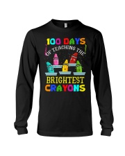100 Days Of Teaching The Brightest Crayons Long Sleeve Tee tile