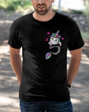 Unicorn In Pocket Classic T-Shirt apparel-classic-tshirt-lifestyle-front-50