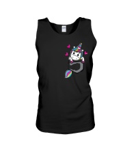 Unicorn In Pocket Unisex Tank tile
