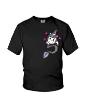 Unicorn In Pocket Youth T-Shirt tile