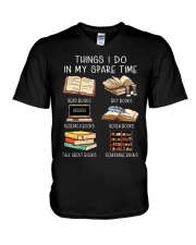 Things I Do In My Spare Time V-Neck T-Shirt tile