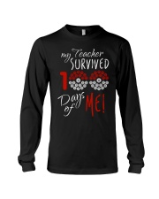 My Teacher Survived 100 Days Of Me Long Sleeve Tee tile