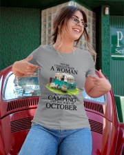 A Woman Who Loves Camping And Was Born In October Ladies T-Shirt apparel-ladies-t-shirt-lifestyle-01