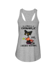 I'm A Bookaholic And I Regret Nothing Ladies Flowy Tank tile