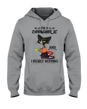 I'm A Bookaholic And I Regret Nothing Hooded Sweatshirt tile