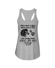 A Girl Who Really Loved Horses And Dogs Ladies Flowy Tank tile