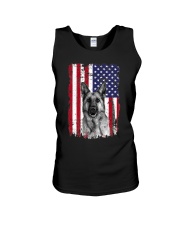 American Flag German Shepherd Unisex Tank tile