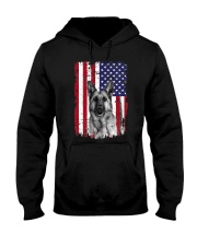 American Flag German Shepherd Hooded Sweatshirt tile