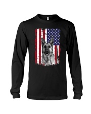 American Flag German Shepherd Long Sleeve Tee tile